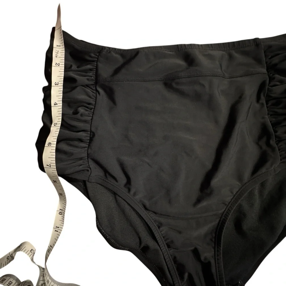 Ava & Viv Women's Hipster Swim Bottom, Black 14W